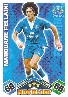 Marouane Fellaini Everton 2009/10 Topps Match Attax #136